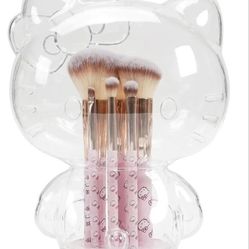 Hello Kitty Makeup Brushes And Storage Box