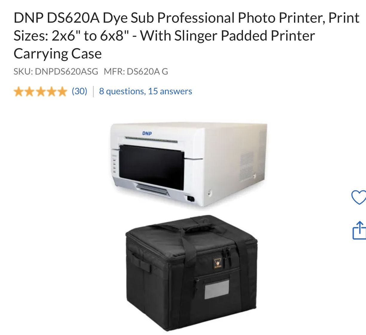 Photo Printer, DNP DS620A