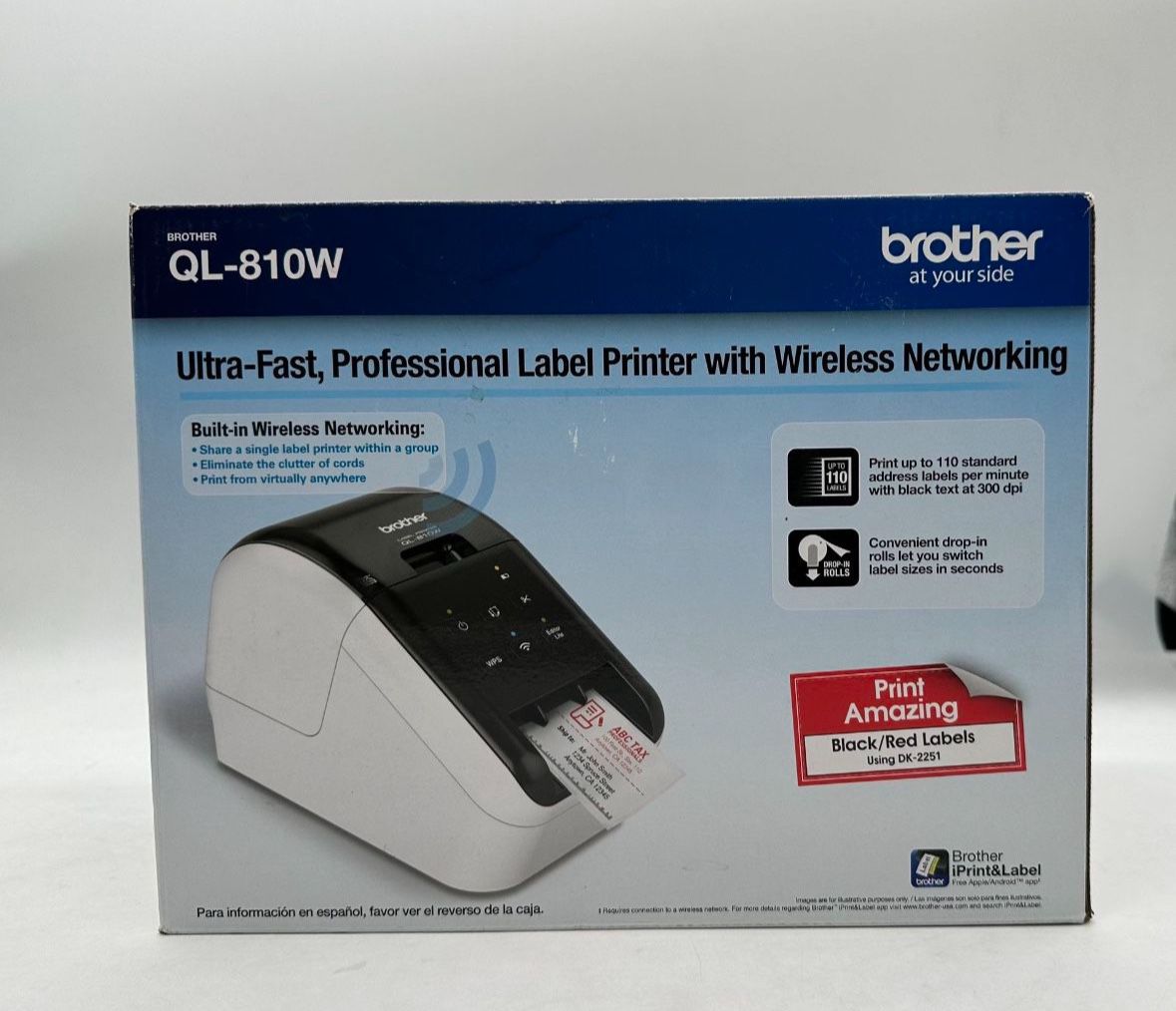 Brother Label Printer QL 810w New
