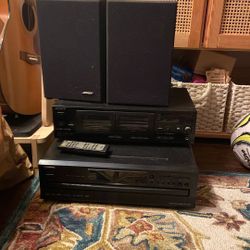 Bose Speakers, Tape Deck and CD player