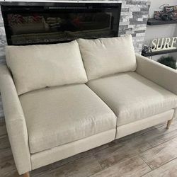 Allform Loveseat sand color like new 