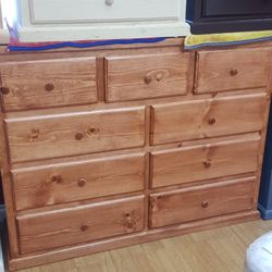 Comoda Pino 9 Cajones /9 Drawer Pinewood Dresser 