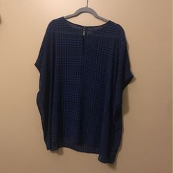 Navy Michael Kors Blouse 2xl Xxl 2x