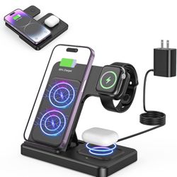 3 in 1 Wireless Foldable Charging Station