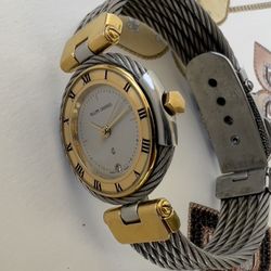 Philippe Carriol – Stainless Steel Celtic Cable Bracelet Quartz Watch  A timeless classic from the house that helped shape contemporary luxury design.