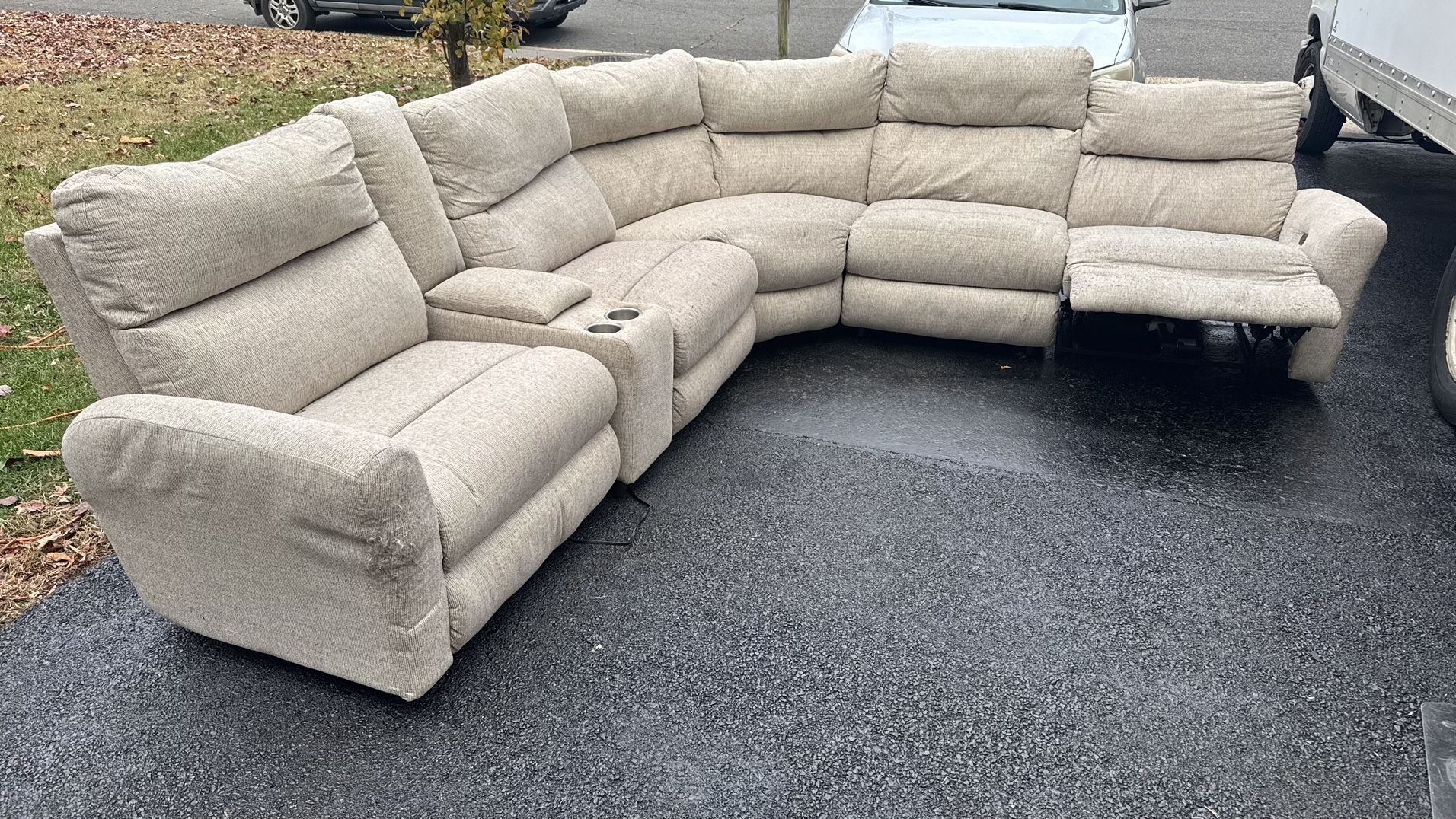 6 Piece Reclining Sectional Sofa 