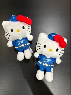 2 Sanrio Hello Kitty Los Angeles Dodgers 6” Plushes (Blue Jersey) SGA 2023