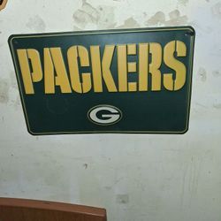 Packer Metal Sign