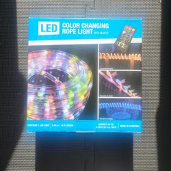 color-changing LED rope lights 108ft