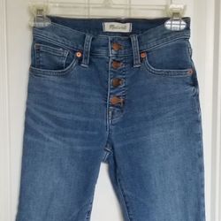 Madewell 9" mid Rise Skinny Jean Sz 23 Like new! 