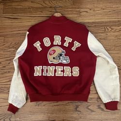 Vintage SF 49ers varsity Jacket Bomber Chalk line XL