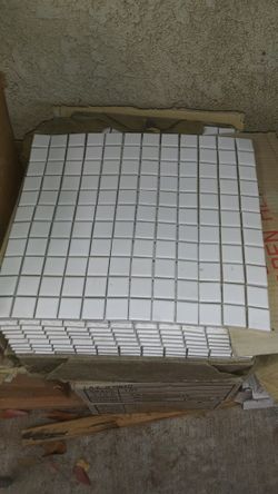 White Tile Squares $5 Ea.