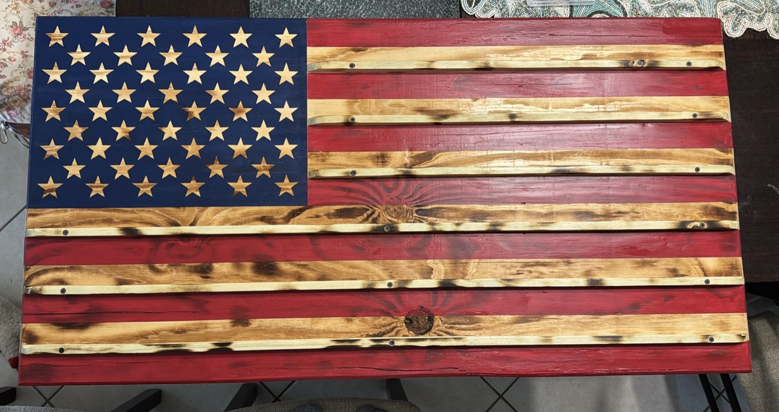 Custom Made American Flag Coin Racks