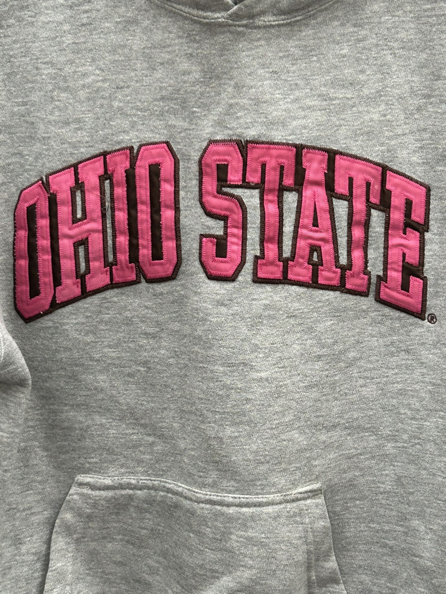 Ohio State Pink/ Grey Hooded Pullover