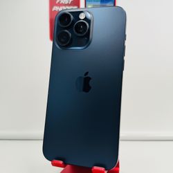 Apple iPhone 15 PRO MAX 256GB UNLOCKED Blue Titanium