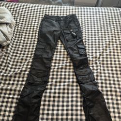 KINDRED Stack Leather denim Pants 