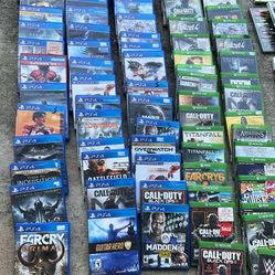 PlayStation 1-2-3-4 Xbox 360 XBOX Total 265 Games Selling Bundle  $3 Each Do Not Selling Individually 