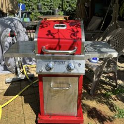 Nexgrill Deluxe 2-Burner Gas Grill with 401 SQ In Grate, 28000 BTUs, Stainless Steel Control Panel & Foldable Side Table, Propane BBQ Grill for Outdoo