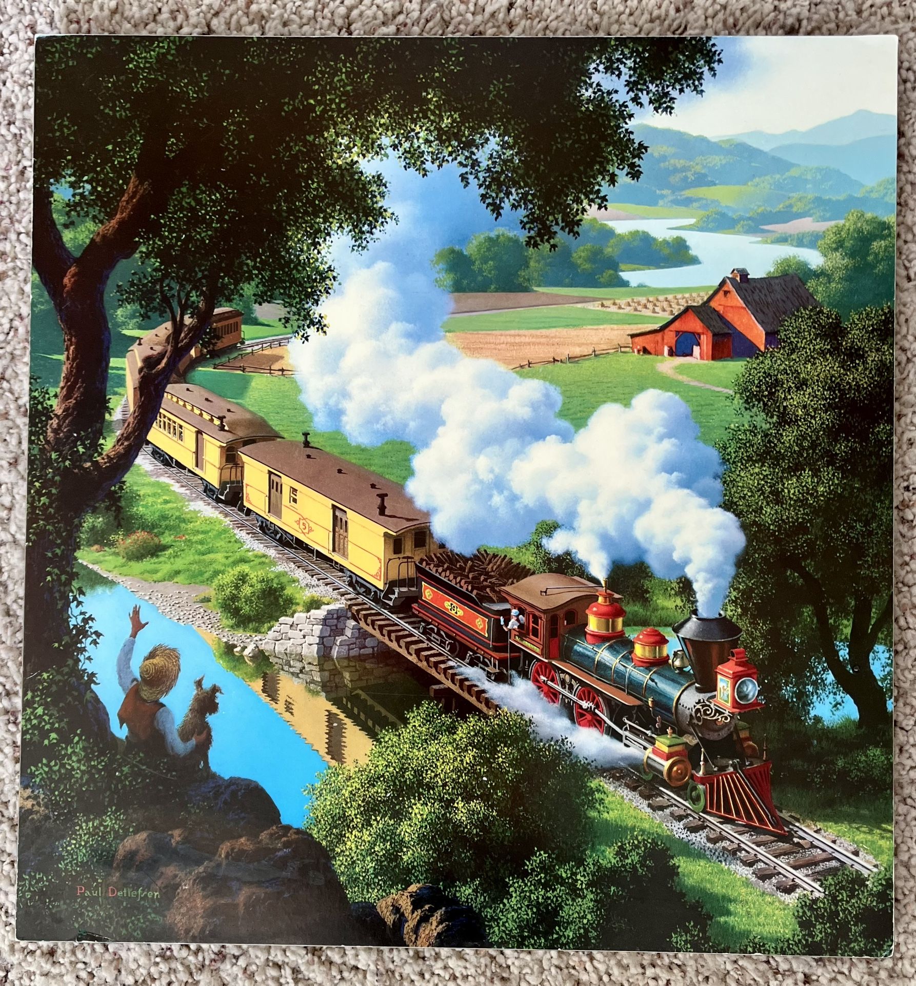 Vintage Train Art Print by Paul Detlefsen
