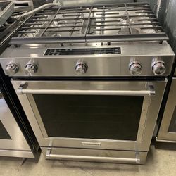 KITCHEN AID NEW RANGE GAS DUEL FUEL STOVE OVEN w/WARRANTY
