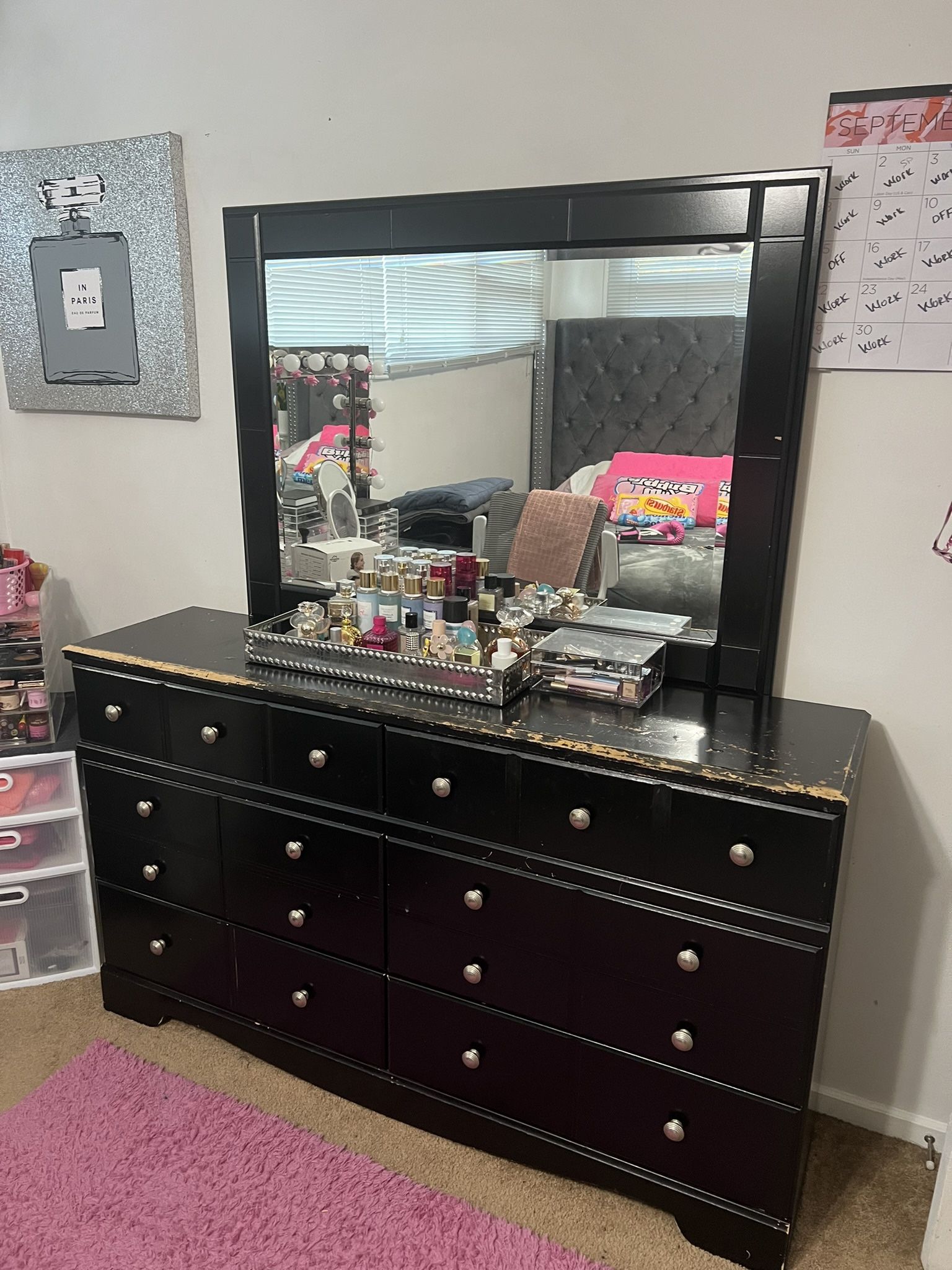Ashley Shay Dresser W/Mirror