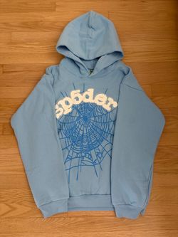 Sky Blue Spider Hoodie - Size Medium