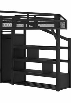 Loft style bunk bed