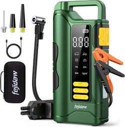 Jump Starter with Air Compressor, 6000A Car Battery Jump Starter, 20000mAh Battery Jumper Starter Portable for 10L Gas/Diesel Engine with 160PSI Boost