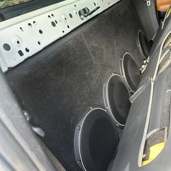 Custom built Subwoofer Enclosure And Subwoofers