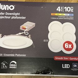 Juno WF4 6-pack Of Ultra Slim LED Recessed Lights 