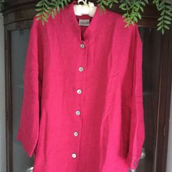 Chico’s blouse top, size 2, abalone buttons, Also see my other offers