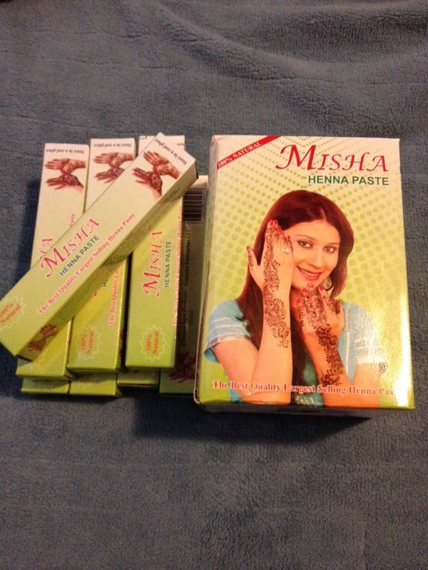 Misha henna paste 20 tubes