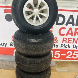 Golf Cart Wheel Set 