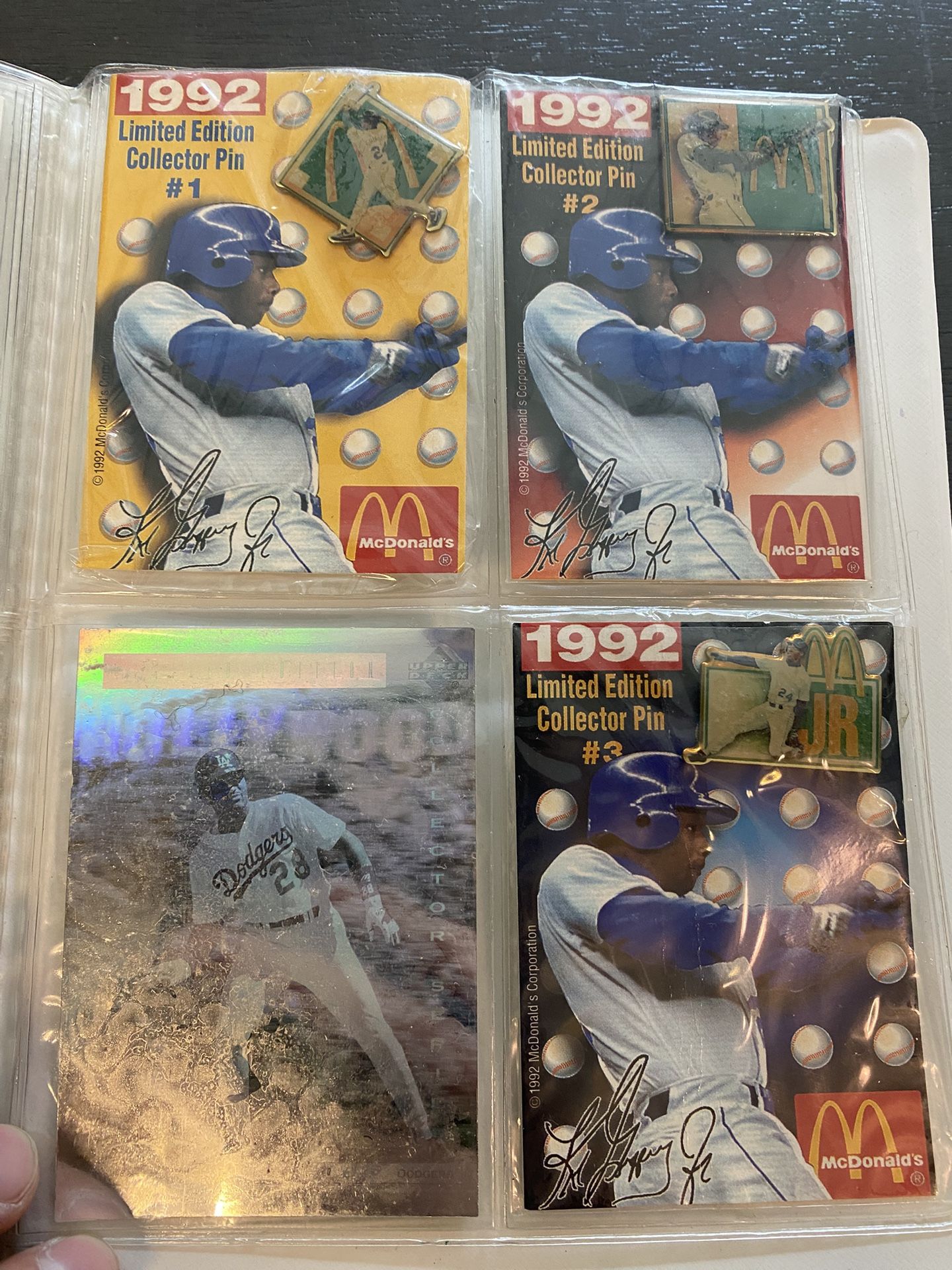 1992 Limited Edition Holograms And Ken Griffey Pins