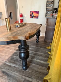 Unique wood table. No chairs available