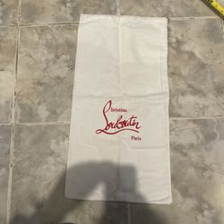 CHRISTIAN LOUBOUTIN DRAWSTRING DUST BAG 22x12