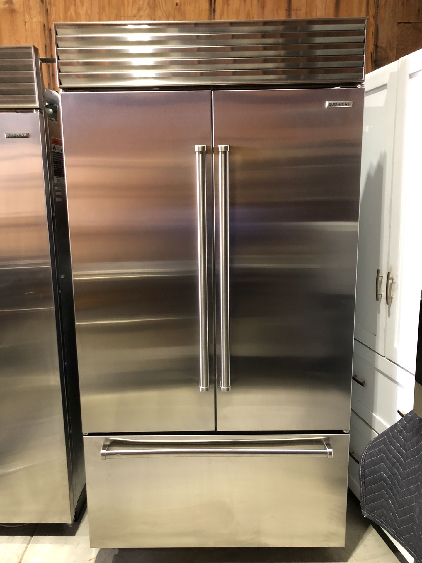 Sub Zero 48” Stainless Steel Built In French Door Refrigerator 