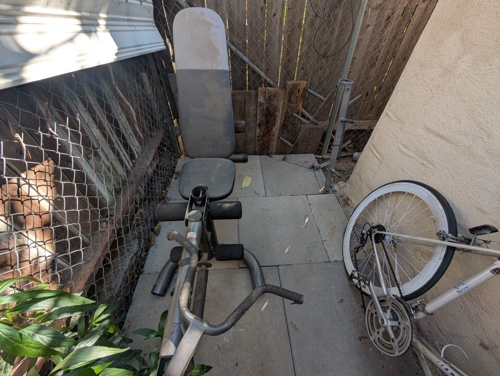 Bench And Elliptical And Weight Tree Bundle 