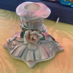 Vintage Pair Of Candleholders 