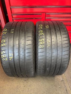 20” tires michelin 285/30/20 with free installation $200 both