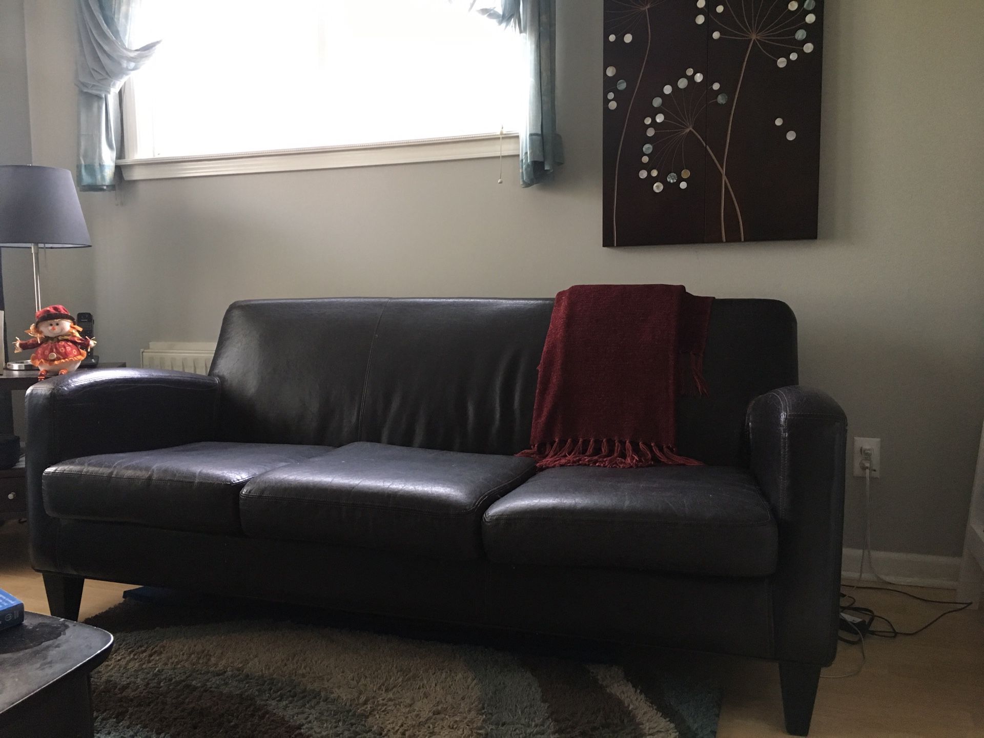Leather Couch - Sofa