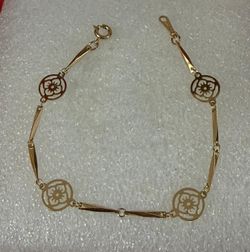 Pulsera gold filled joyería antigua
