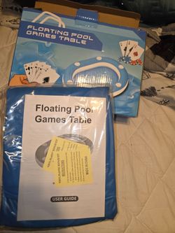 Floating pool games table brand new