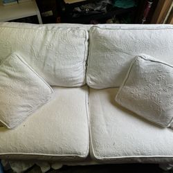 White Loveseat Couch