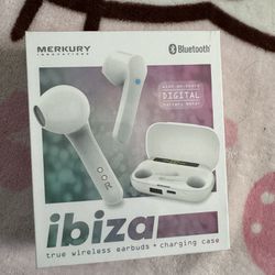 Ibiza Bluetooth  Wireless Earbuds + Charging Case 