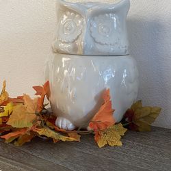 Owl storage jar- as is
