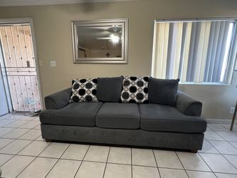 Large Modern Gray Sofa Couch