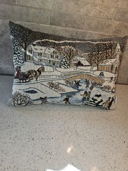 Pillows-winter scene