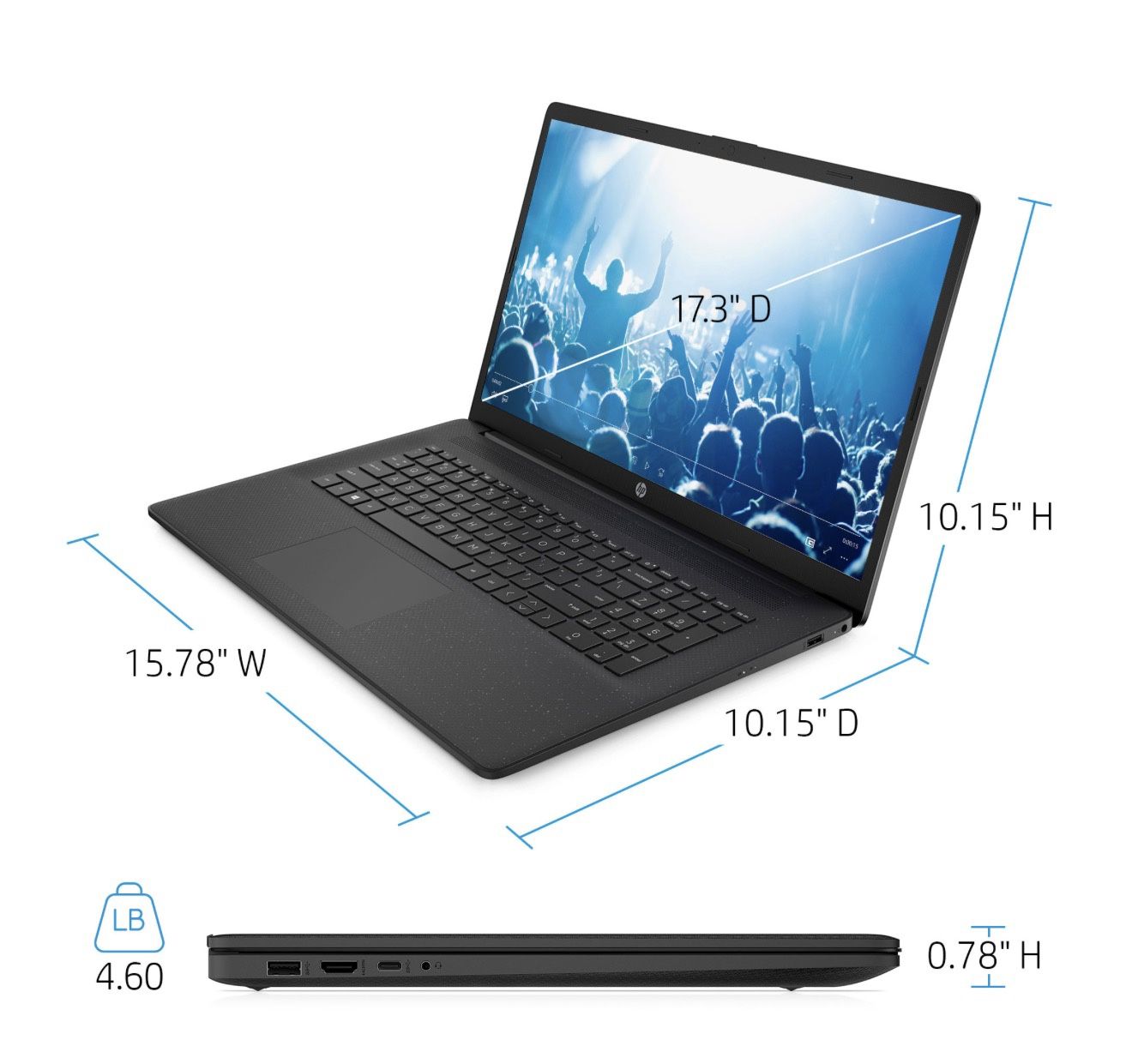 HP 17.3 inch Laptop PC 17-cp0000 IDS Base Model