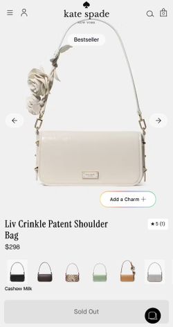 Kate Spade New York Liv Crinkle Patent Leather Shoulder Bag